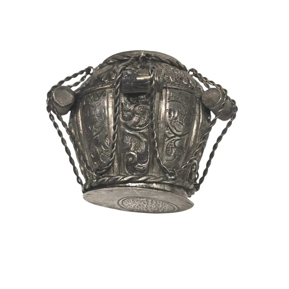 Sterling Silver Persian Middle‎ Eastern Besamim Havdalah Spice Boxes SET OF 2
